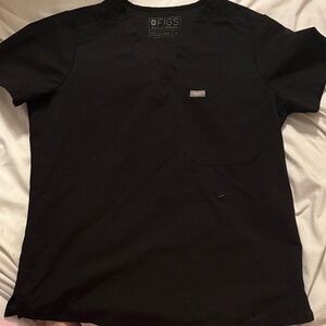 Figs Women's Black Short Sleeve top